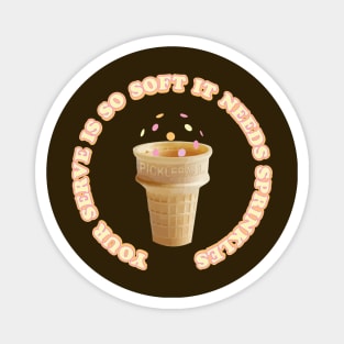 Soft Serve Pickleball Magnet